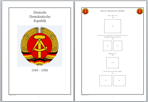 Vordruckblätter DDR 1949 - 1990 auf CD in WORD und PDF