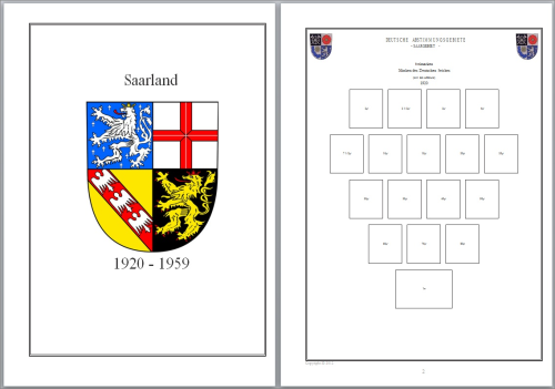 Vordruckblätter Saarland/Saargebiet auf CD in WORD/PDF