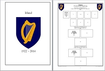 Vordruckblätter Irland 1922-2014 auf CD in WORD und PDF