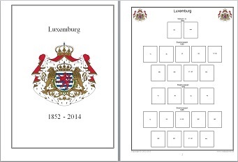 Vordruckblätter Luxemburg 1852-2014 auf CD in WORD und PDF