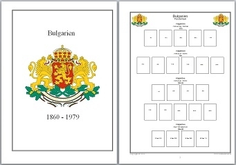 Vordruckblätter Bulgarien (Teil-1) 1860-1979 auf CD in WORD und PDF