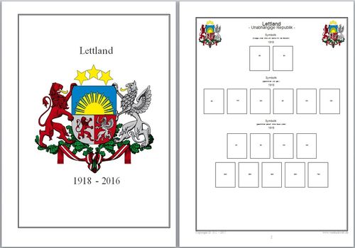 Vordruckblätter Lettland 1918-2016 auf CD in WORD und PDF