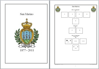 Vordruckblätter San Marino von 1877 - 2011 auf CD in WORD und PDF