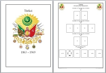 Vordruckblätter Türkei (Teil-1) 1863-1969 auf CD in WORD und PDF