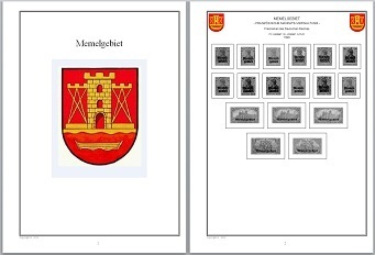 Vordruckblätter Memelgebiet mit Bildern auf CD in WORD/PDF