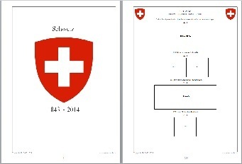 Schweiz 2014 Ergänzungsblätter