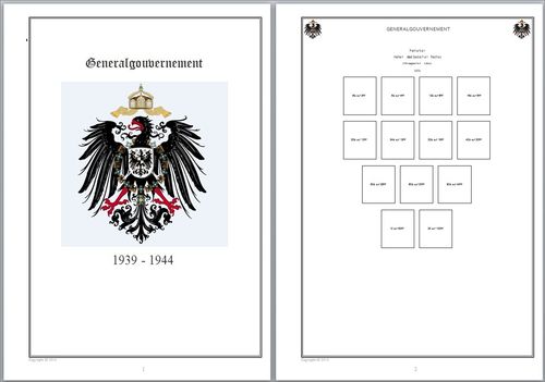 Vordruckblätter Generalgouvernement 1939-1944 auf CD in WORD/PDF