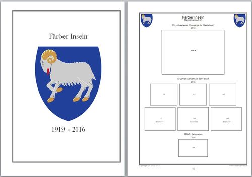 Färöer Inseln Ergänzung 2016