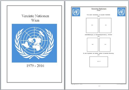 Vereinte Nation Wien 2016 Ergänzungsblätter