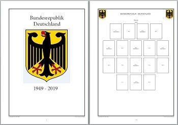 BRD Jahrgang 2019 ohne Bildern