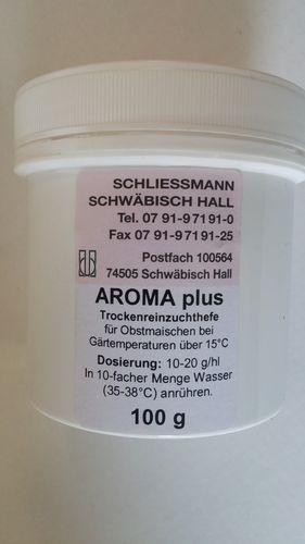 Trockenreinzuchthefe     Aroma plus 100g