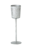 Silver Votivkerzenglas mit Fuß 24 cm
