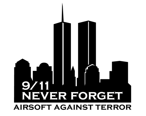 T-Shirt "9/11 Never Forget - Airsoft Against Terror"