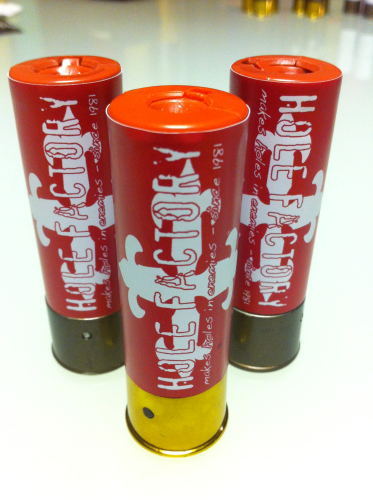 Aufkleber "Hole Factory - red" für Shotgun-Shell 3x10 Rounds