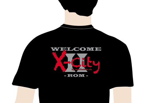 X-City exklusiv Polo Shirt "Welcome 2 Rom"