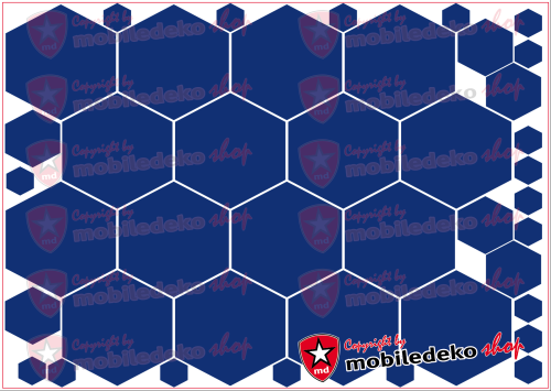 Hexagon 049 königsblau "groß"