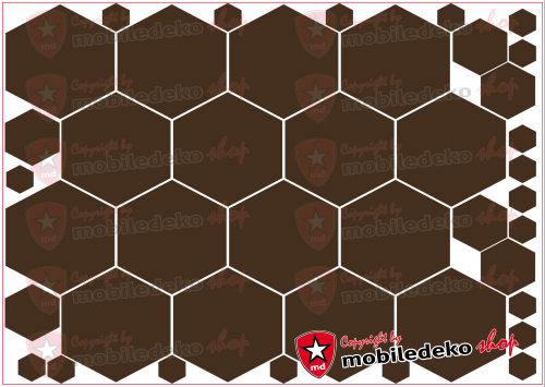 Hexagon 080 braun "groß"