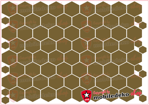 Hexagon 091 gold "mittel"
