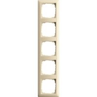 Gira Rahmen 5-fach Standard 55 cremeweiß glänzend