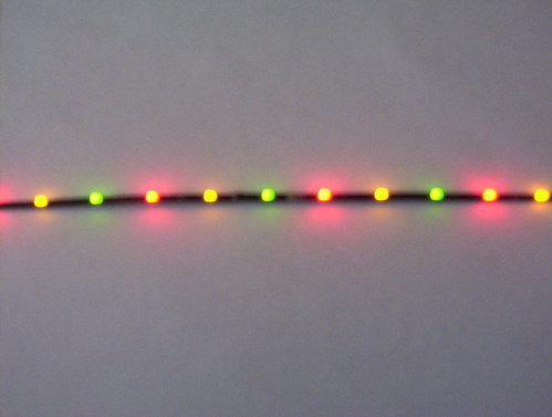 Lichterkette bunt, Dauerlicht