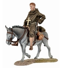 Monk on Donkey Back