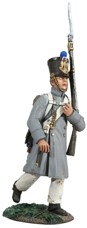 French Line Infantry Fusilier Marching in Greatcoat No.2