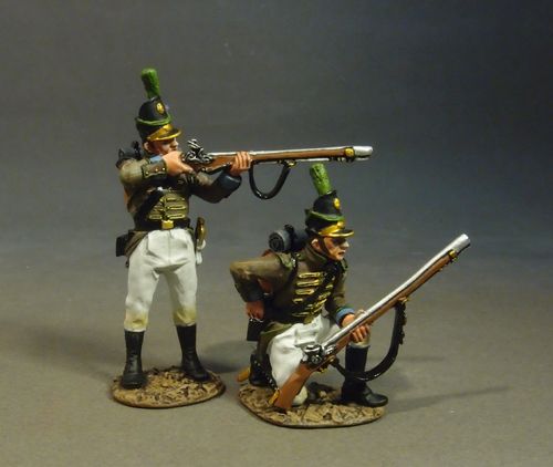 PORTUGUESE 1st CAZADORES, 1809 Loading and Firing #2, White Trousers (2pcs)