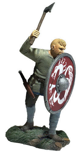 Gustav” Saxon Pushing With Shield