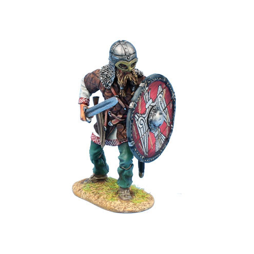Viking Warrior Shieldwall with Sword