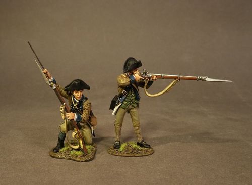 THE BATTLE OF SARATOGA 1777, CONTINENTAL ARMY, THE 2nd NEW YORK REGIMENT, 2 LINE INFANTRY (2pcs)