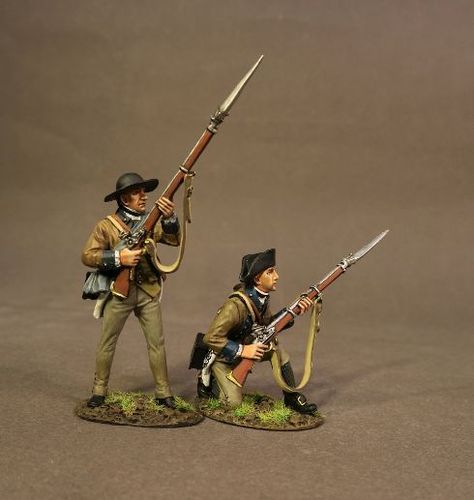 THE BATTLE OF SARATOGA 1777, CONTINENTAL ARMY, THE 2nd NEW YORK REGIMENT, 2 LINE INFANTRY (2pcs)