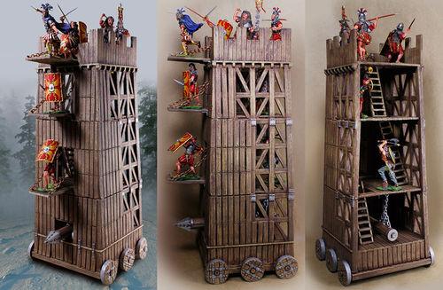Siege Tower-Ladders,Doors,Battering Ram Incl