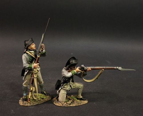 CONTINENTAL ARMY, THE 3rd NEW YORK REGIMENT, 2 LINE INFANTRY. (2pcs)