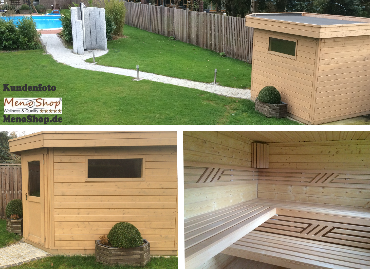Gartensauna als moderne Aussensauna kaufen WELLNESS & SAUNA