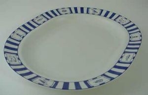 Platte, oval, 32 cm