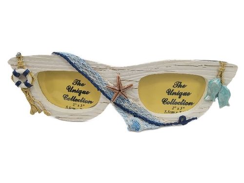 Bilderrahmen Sonnenbrille, ca. 19x7 cm, Polyresin