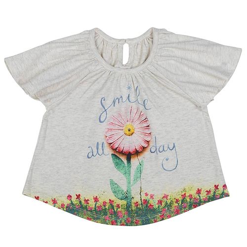 Paper Wings Little Girls T-Shirt Smile all day