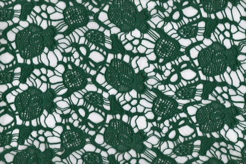 Guipur Crochet Green