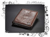 400CR Stationery: leather notepad folder, crocodile printed style, zipper