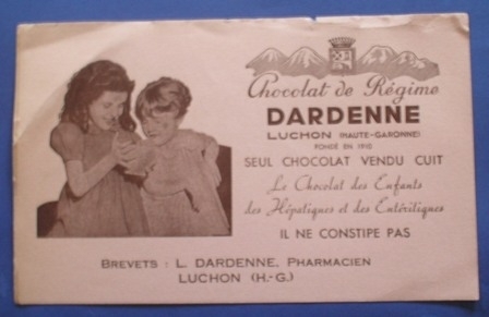 Chocolat de Régime DARDENNE
