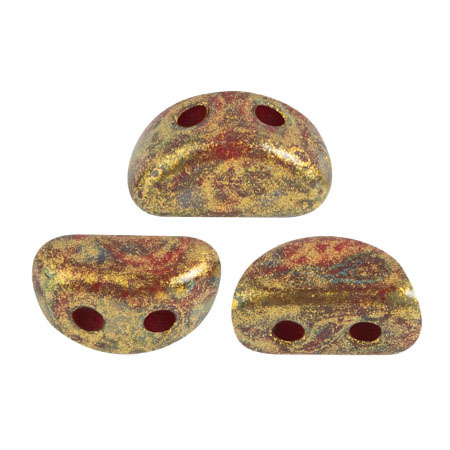 Opaque Coral Red Gold Spotted - Kos® par Puca® - 93200-65322