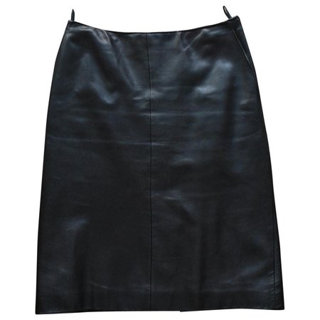 jupe cuir noir Hermès vintage 90s\\n\\n11/05/2020 17:58