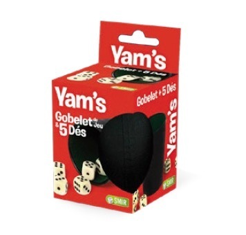 Gobelet Yam's plastique + 5 dés