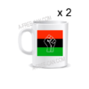 "DRAPEAU PANAFRICAIN BLACK POWER" by A-FREE-CAN.COM - (Mugs)